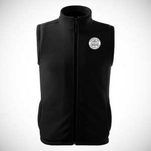 POLÁR MELLÉNY HÍMZETT CÍMERREL, UNISEX FEKETE